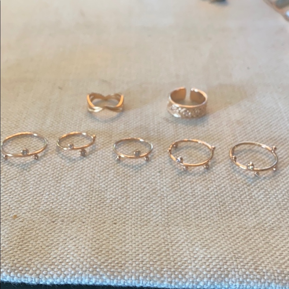 Rose Gold Kendra Scott Stacking Ring Set